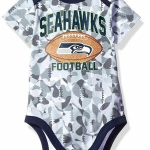 NFL Seahawks Baby Bodysuit - Blue and Gray